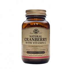 Solgar Natural Cranberry with Vitamin C 60 Vegetable Capsules