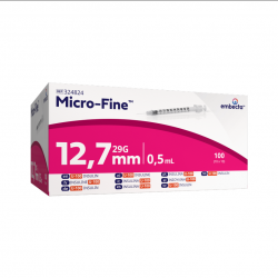 Embecta Micro-Fine U-100 Insulin Syringes 0.5ml 29G 12.7mm 100pcs Embecta Micro-Fine U-100 Insulin Syringes 0.5ml 29G 12.7mm 100pcs