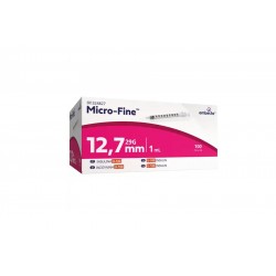 Embecta Micro-Fine U-100 Insulin Syringes 1ml 29G 12.7mm 100pcs