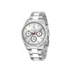 MaseratiR8853100018, Competizione Ανδρικό Ρολόι Χρονογράφος 42mm με Ασημί Ανοξείδωτο Μπρασελέ 10 ATM MaseratiR8853100018, Competizione Ανδρικό Ρολόι Χρονογράφος 42mm με Ασημί Ανοξείδωτο Μπρασελέ 10 ATM