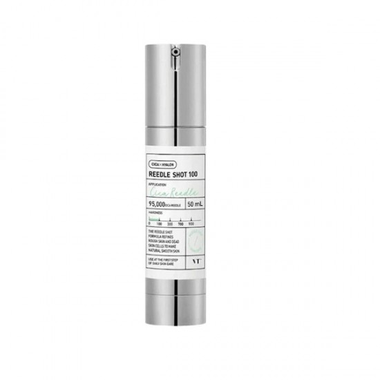 VT Cosmetics Reedle Shot 100 Face Essence Booster with CICA, Centella Asiatica & Hyaluronic Acid 50ml VT Cosmetics Reedle Shot 100 Face Essence Booster with CICA, Centella Asiatica & Hyaluronic Acid 50ml