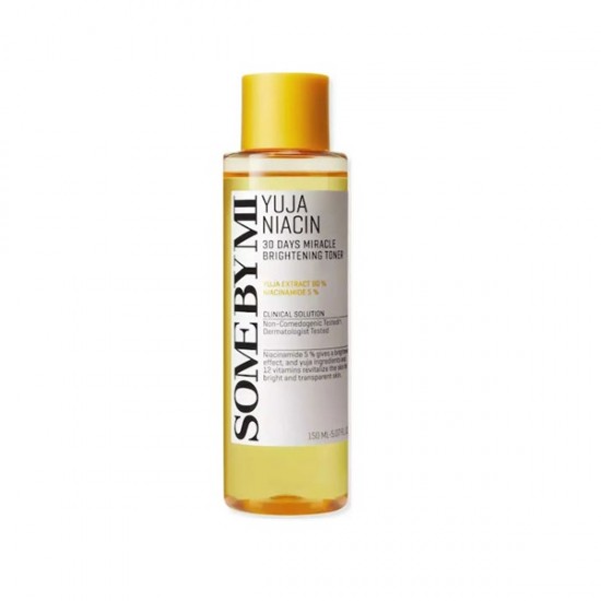 Some By Mi Yuja Niacin 30 Days Miracle Brightening Facial Toner with 5% Niacinamide & Yuja Extract 150ml Some By Mi Yuja Niacin 30 Days Miracle Brightening Facial Toner with 5% Niacinamide & Yuja Extract 150ml