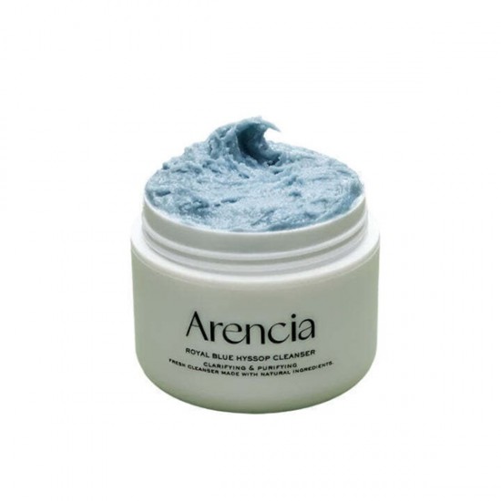 Arencia Fresh Blue Hyssop Rice Mochi Face Cleanser for Oily & Acne-Prone Skin 120g