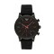 Emporio Armani AR11024 Men's Chronograph Watch 46mm with Black Dial & Rubber Strap