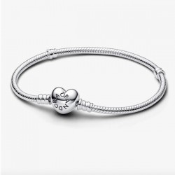Pandora Moments 590719-23 Valentine's Heart Clasp Women's Silver Charm Bracelet 23cm Pandora Moments 590719-23 Valentine's Heart Clasp Women's Silver Charm Bracelet 23cm