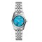 Michael Kors Lexington MK3328 Women's Quartz Watch Blue Turquoise Dial Silver Bracelet 26mm