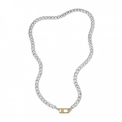 Diesel DX1343040 Men's Two-Tone Stainless Steel Chain Necklace 60cm Diesel DX1343040 Men's Two-Tone Stainless Steel Chain Necklace 60cm