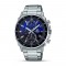 Casio Edifice EFV-600D-2AV Men's Chronograph Watch Blue Black Dial 43.8mm