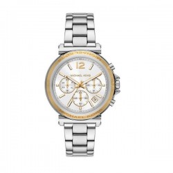 Michael Kors Maren Women's Chronograph Quartz Watch Two-Tone Silver Gold 40mm
