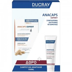 Ducray Anacaps Expert 90 Capsules 3-Month Supply + Anaphase Shampoo 100ml Gift Set