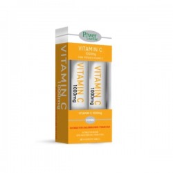 Power of Nature Vitamin C 1000mg + 500mg Stevia 40 Effervescent Tablets Power of Nature Vitamin C 1000mg + 500mg Stevia 40 Effervescent Tablets