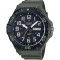Casio MRW-210H-3AVDF Men's Quartz Watch Black Dial Green Resin Strap 52.6mm