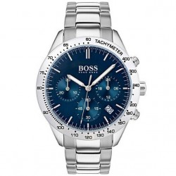 BOSS Talent 1513582 Men's Chronograph Quartz Watch Blue Dial Silver Bracelet 42mm