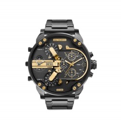 Diesel Mr. Daddy 2.0 DZ7312 Men's Chronograph Quartz Watch Black Stainless Steel Bracelet 57mm