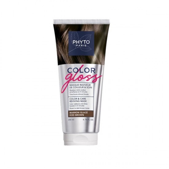 Phyto Color Gloss Color & Care Reviving Mask Iced Brown 200ml Phyto Color Gloss Color & Care Reviving Mask Iced Brown 200ml