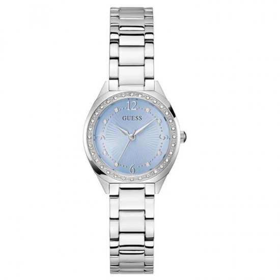 GUESS Charlotte GW0767L6 Women's Quartz Watch Ice Blue Dial Crystals Silver Steel Bracelet 30mm GUESS Charlotte GW0767L6 Women's Quartz Watch Ice Blue Dial Crystals Silver Steel Bracelet 30mm