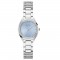 GUESS Charlotte GW0767L6 Women's Quartz Watch Ice Blue Dial Crystals Silver Steel Bracelet 30mm