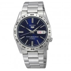 Seiko 5 SNKD99K1 Ανδρικό Αυτόματο Ρολόι Μπλε Καντράν Ημέρα Ημερομηνία Ασημί Μπρασελέ 37mm Seiko 5 SNKD99K1 Ανδρικό Αυτόματο Ρολόι Μπλε Καντράν Ημέρα Ημερομηνία Ασημί Μπρασελέ 37mm