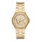 Michael Kors Lennox MK7229 Women's Quartz Watch Gold Pavé Dial Crystal Bezel Steel Bracelet 37mm