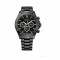 HUGO BOSS Ikon 1512961 Men's Chronograph Quartz Watch Black Dial Black Stainless Steel Bracelet 44mm