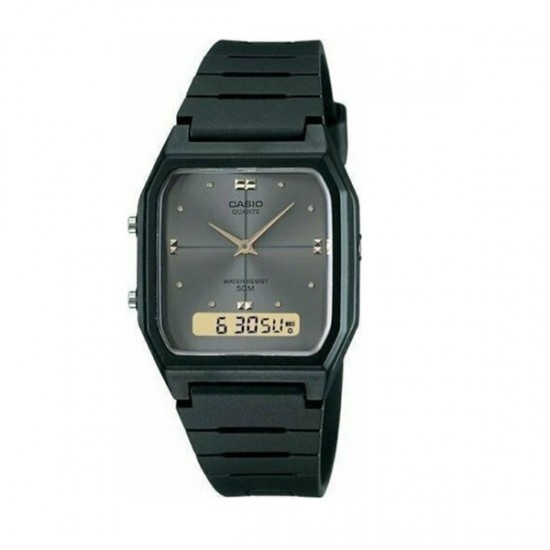 Casio Collection AW-48HE-1AVDF Men's Analog Digital Quartz Watch Black Resin Strap
