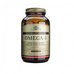 Solgar Omega-3 Double Strength Fish Oil EPA DHA 120 Softgels