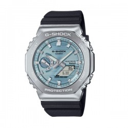 Casio G-Shock GBM-2100A-1A2ER Men's Tough Solar Bluetooth Analog Digital Watch Blue Dial Black Resin Strap 200m