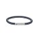 Emporio Armani Key Basics EGS2990040 Men's Navy Blue Nylon Braided Bracelet Magnetic Steel Clasp