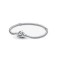Pandora Moments Marvel 590784C00-17 Women's Sterling Silver Snake Chain Charm Bracelet Avengers Logo 17cm