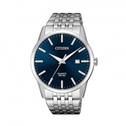 Citizen Classic BI5000-87E Men's Quartz Watch Black Dial Silver Stainless Steel Bracelet 39mm