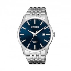 Citizen Classic BI5000-87E Men's Quartz Watch Black Dial Silver Stainless Steel Bracelet 39mm