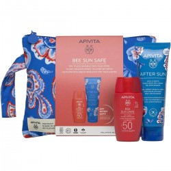 Apivita Bee Sun Safe Dry Touch Invisible Face Fluid Face Sunscreen SPF50 50 ml + After Sun Cool & Smooth Face & Body Gel-Cream 100 ml