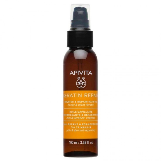 Apivita Keratin Repair Hair Oil for Nourishment & Repair 100ml Apivita Keratin Repair Hair Oil for Nourishment & Repair 100ml