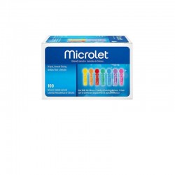 Ascensia Microlet Χρωματιστές Σκαρφίτσες 100 τεμάχια Ascensia Microlet Χρωματιστές Σκαρφίτσες 100 τεμάχια