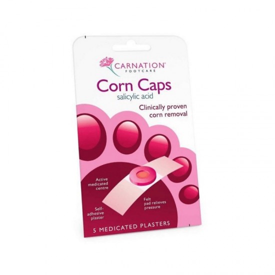Carnation Corn Caps Callus Removal Patches with Salicylic Acid 5 Pieces