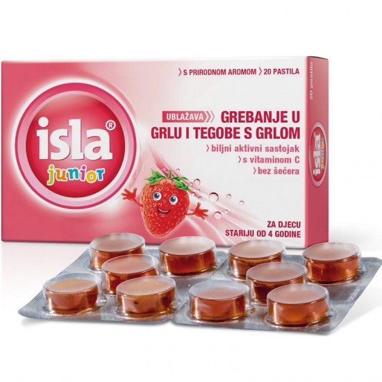 FarmaSyn Isla Junior Candies for Children Strawberry 20 pieces FarmaSyn Isla Junior Candies for Children Strawberry 20 pieces