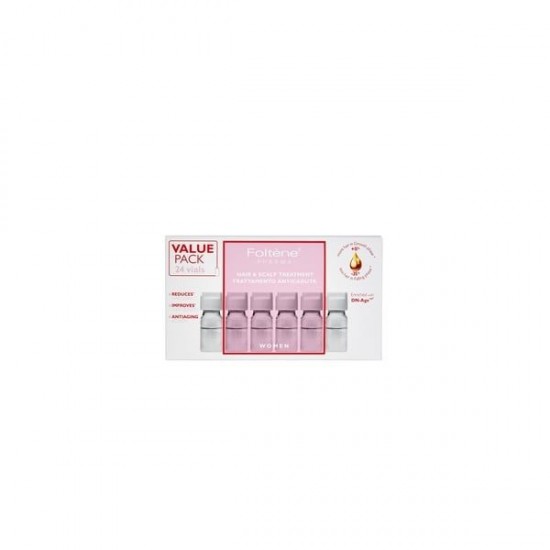 Foltene Pharma Hair & Scalp Treatment for Women, Economy Pack 24 ampoules