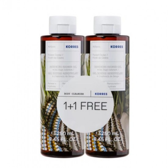 KORRES Refreshing Cedar Forest Shower Gel - 250ml 1+1 GIFT