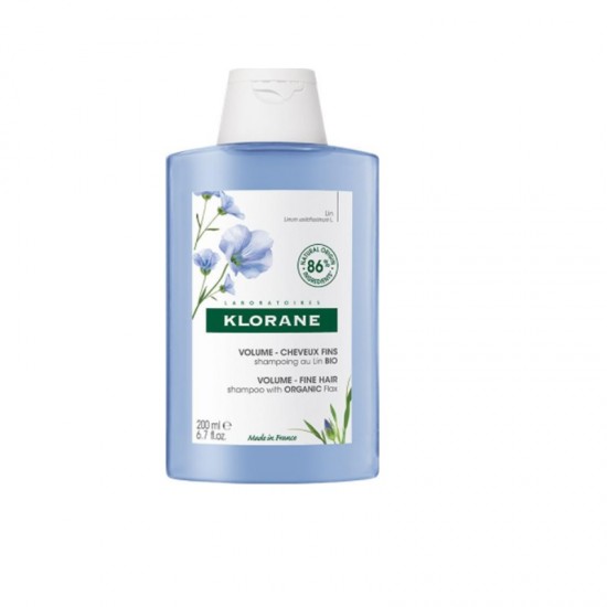 Klorane Linum Σαμπουάν για Όγκο με Βιολογικό Λινάρι 200 ml