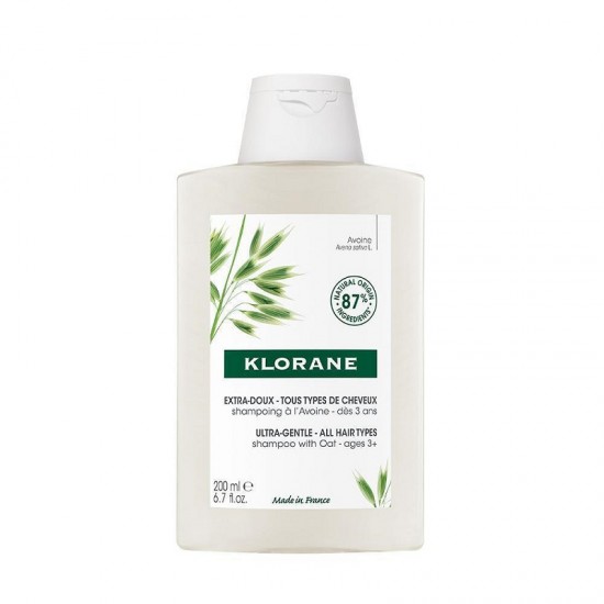 Klorane Shampoo with Oat Milk, Extra Gentle 200 ml