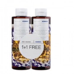 Korres 1+1 Renewing Shower Gel Thyme Honey 250ml - Shower gel with honey and thyme scent Korres 1+1 Renewing Shower Gel Thyme Honey 250ml - Shower gel with honey and thyme scent