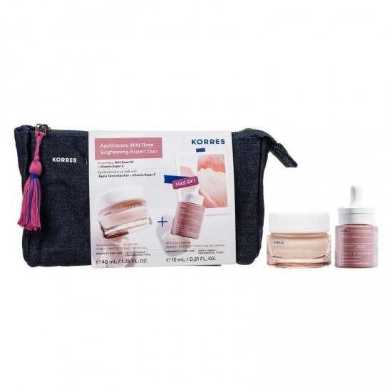 Korres Apothecary Wild Rose Brightening Expert Duo Day Cream-Gel for Glow 40ml + Gift Serum for Dull Skin 15ml Korres Apothecary Wild Rose Brightening Expert Duo Day Cream-Gel for Glow 40ml + Gift Serum for Dull Skin 15ml
