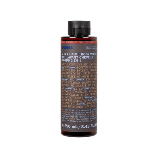 Korres Athenian Grooming Σαμπουάν & Αφρόλουτρο 2 σε 1 για Άνδρες 250ml