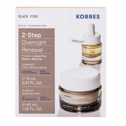 Korres Promo Black Pine Firming & Lifting Night Cream 40ml & Black Pine Total Renewal Bi-Phase Night Serum 15ml