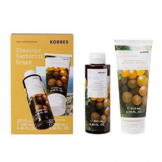 Korres Santorini Grape Set Refreshing Body Cleanser 250 ml + Body Shine 200 ml