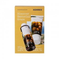 Korres Santorini Grape Set Refreshing Body Cleanser 250 ml + Body Shine 200 ml
