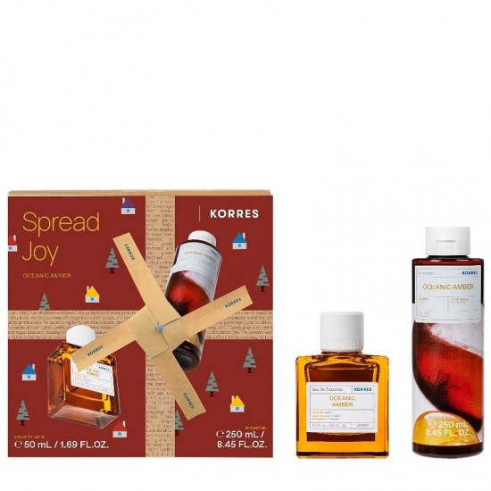 Korres Spread Joy Oceanic Amber Edt 50 ml + Αφρόλουτρο 250 ml