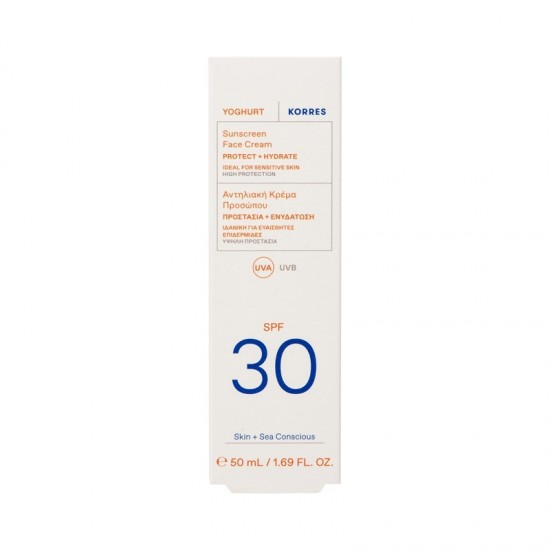 Korres Sunscreen Face Cream with Yogurt SPF30 50 ml Korres Sunscreen Face Cream with Yogurt SPF30 50 ml
