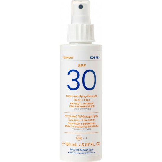 Korres Sunscreen Emulsion Spray Yogurt SPF30 150 ml