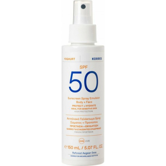 Korres Sunscreen Emulsion Spray Yogurt SPF50 150 ml